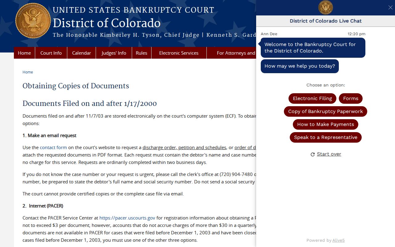 Starkville court docket comparison with federal bankruptcy copy channels
